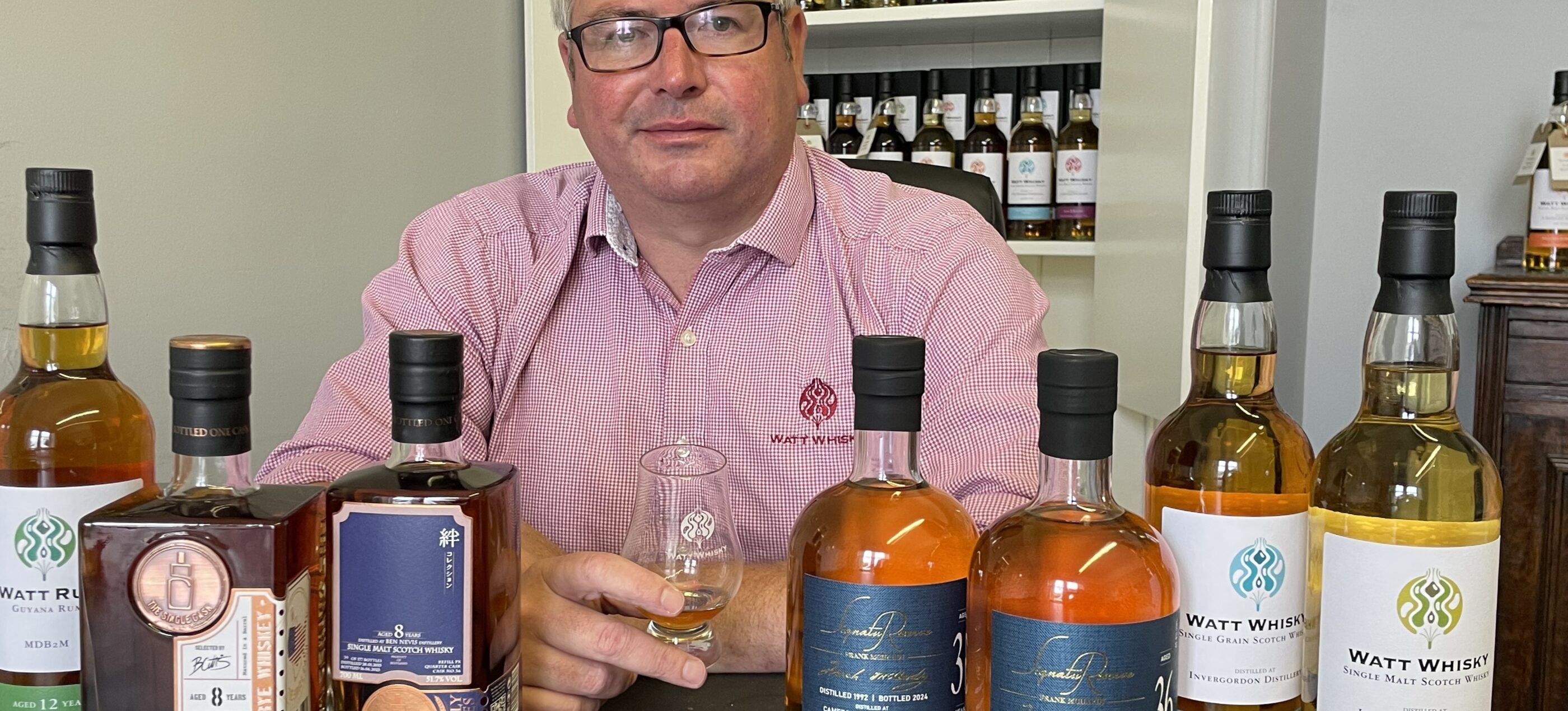 Mark with Single Cask, Franks signature collection and Watt Whisky