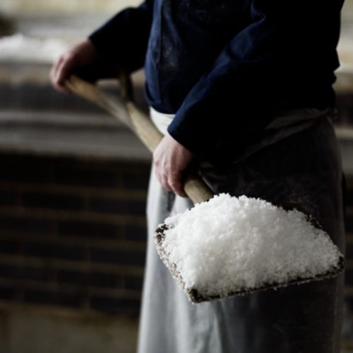 It may look like a malt shovel but this is salt production at Maldon.